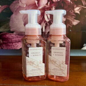 NEW 2-Pc ORANGE GINGER Foaming Hand Soap 8.75oz Bath & Body Works